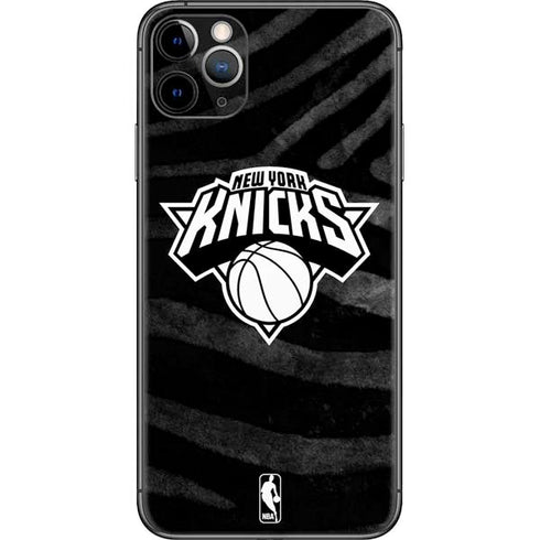 NBA New York Knicks Black Animal Print iPhone 11 Pro Max Skin
