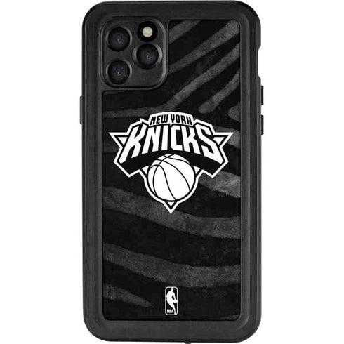 NBA New York Knicks Black Animal Print iPhone 11 Pro Waterproof Case