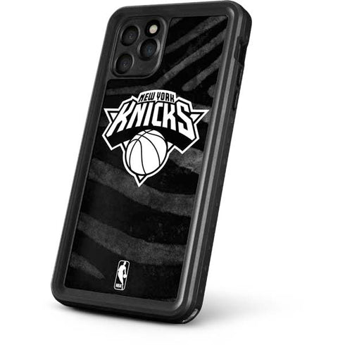 NBA New York Knicks Black Animal Print iPhone 11 Pro Waterproof Case