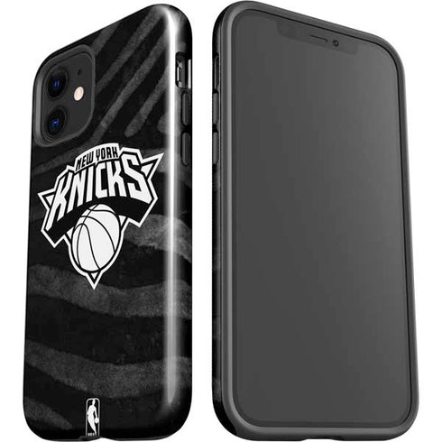 NBA New York Knicks Black Animal Print iPhone 12 Mini Impact Case
