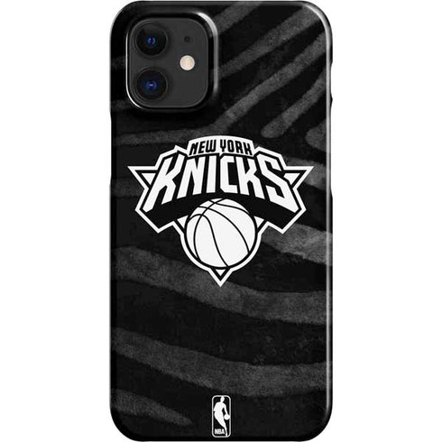 NBA New York Knicks Black Animal Print iPhone 12 Mini Lite Case