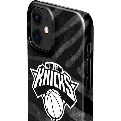 NBA New York Knicks Black Animal Print iPhone 12 Mini Lite Case