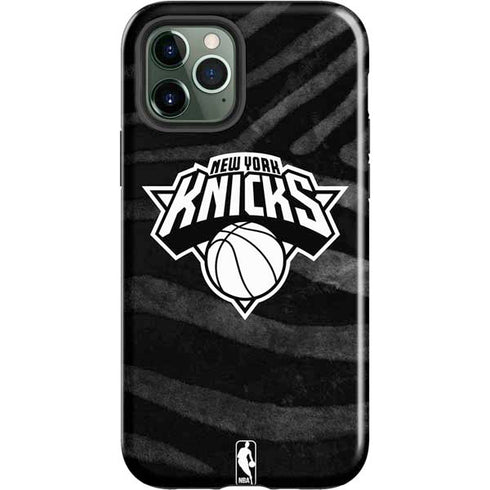 NBA New York Knicks Black Animal Print iPhone 12 Pro Impact Case