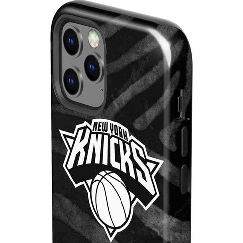 NBA New York Knicks Black Animal Print iPhone 12 Pro Impact Case