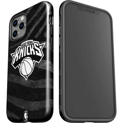 NBA New York Knicks Black Animal Print iPhone 12 Pro Max Impact Case