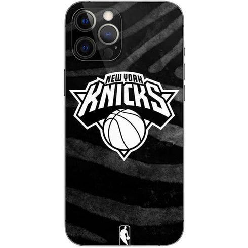 NBA New York Knicks Black Animal Print iPhone 12 Pro Max Skin