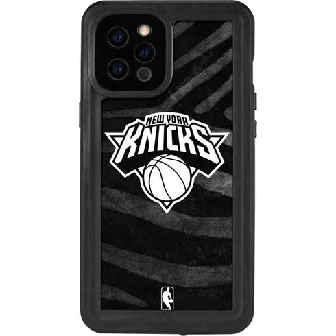 NBA New York Knicks Black Animal Print iPhone 12 Pro Max Waterproof Case