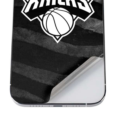 NBA New York Knicks Black Animal Print iPhone 12 Pro Skin