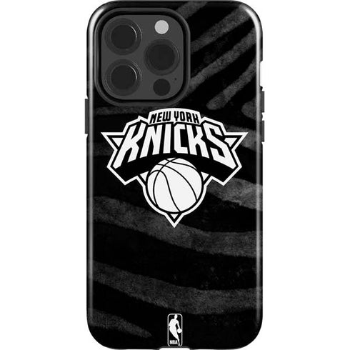 NBA New York Knicks Black Animal Print iPhone 13 Pro Impact Case