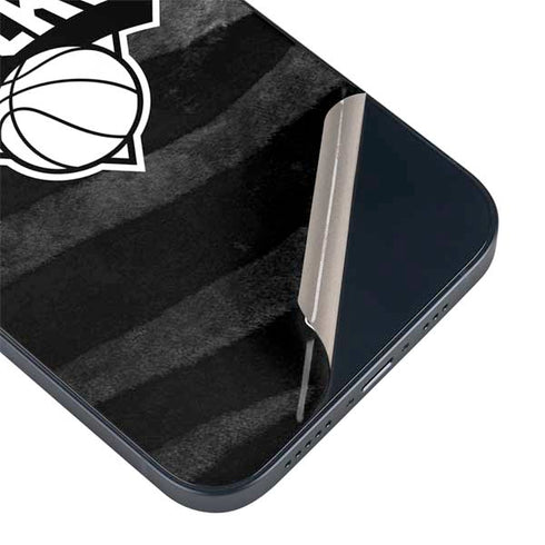 NBA New York Knicks Black Animal Print iPhone 14 Plus Skin