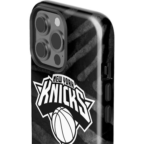 NBA New York Knicks Black Animal Print iPhone 15 Pro Max Impact Case