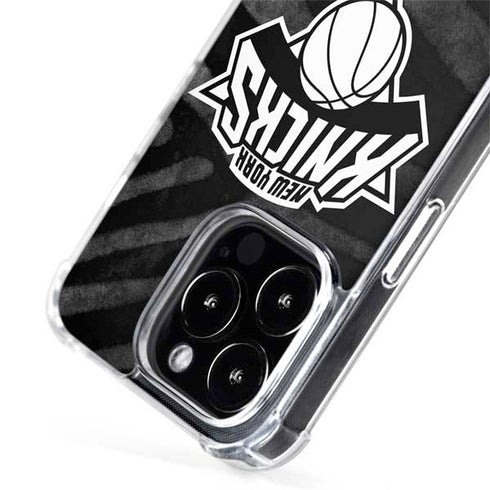 NBA New York Knicks Black Animal Print iPhone 14 Pro Max MagSafe Case