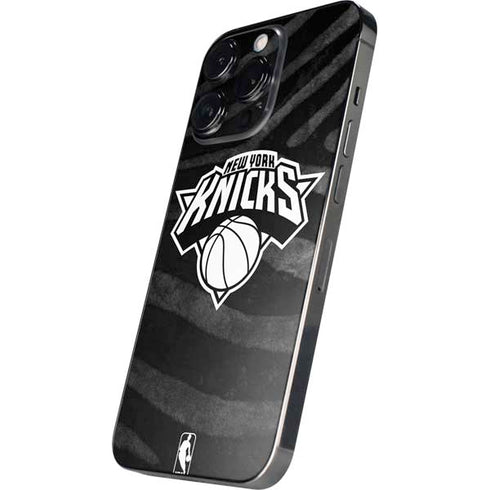 NBA New York Knicks Black Animal Print iPhone 14 Pro Max Skin