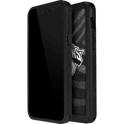 NBA New York Knicks Black Animal Print iPhone 14 Pro Max Waterproof Case