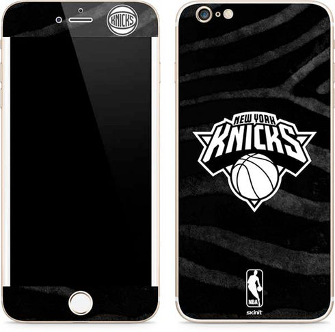 NBA New York Knicks Black Animal Print iPhone 6/6s Plus Skin