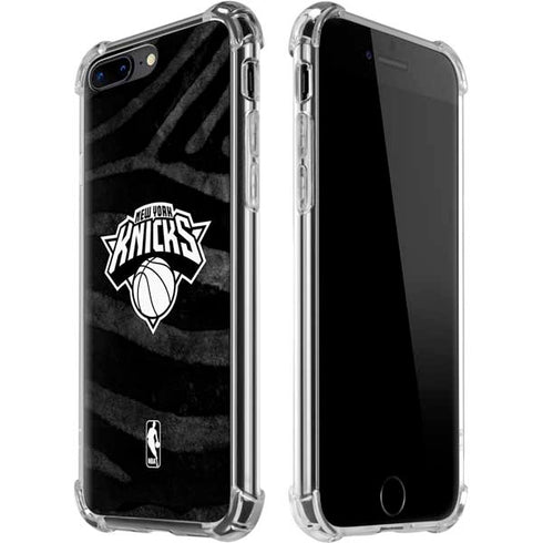 NBA New York Knicks Black Animal Print iPhone 7/8 Plus Clear Case