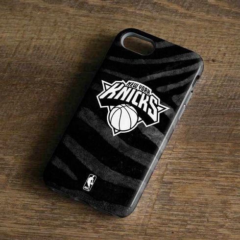 NBA New York Knicks Black Animal Print iPhone 8 Pro Case