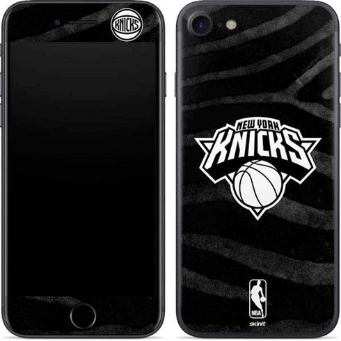 NBA New York Knicks Black Animal Print iPhone 8 Skin