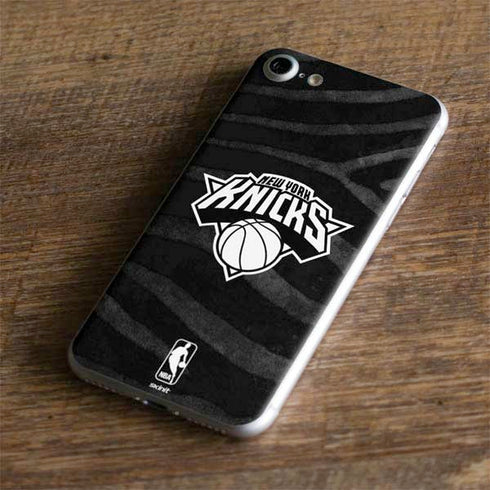 NBA New York Knicks Black Animal Print iPhone 8 Skin