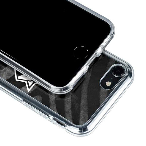 NBA New York Knicks Black Animal Print iPhone SE (2nd & 3rd Gen) Clear Case
