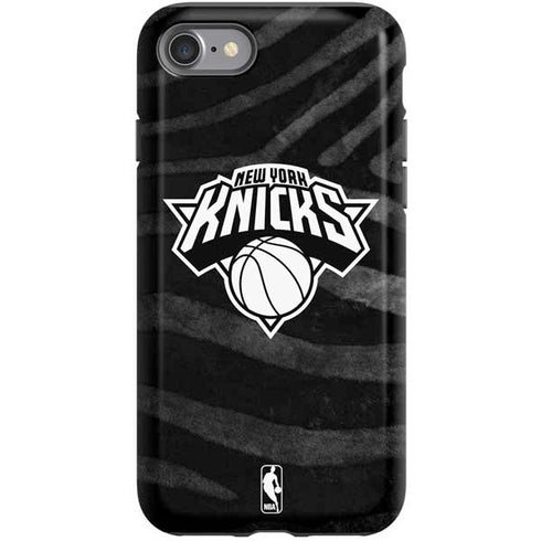 NBA New York Knicks Black Animal Print iPhone SE (2nd & 3rd Gen) Pro Case