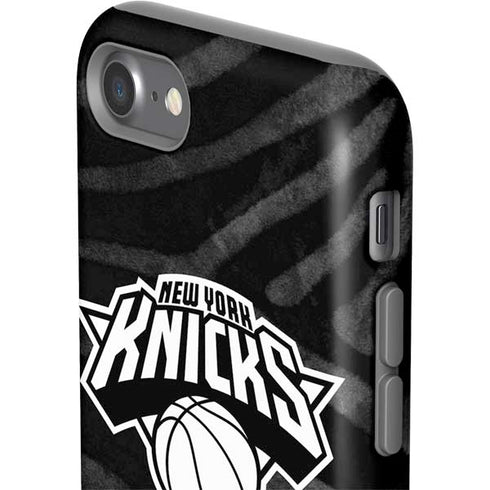 NBA New York Knicks Black Animal Print iPhone SE (2nd & 3rd Gen) Pro Case