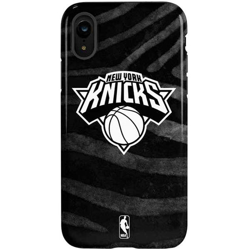 NBA New York Knicks Black Animal Print iPhone XR Pro Case