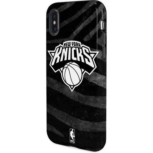 NBA New York Knicks Black Animal Print iPhone XS Pro Case