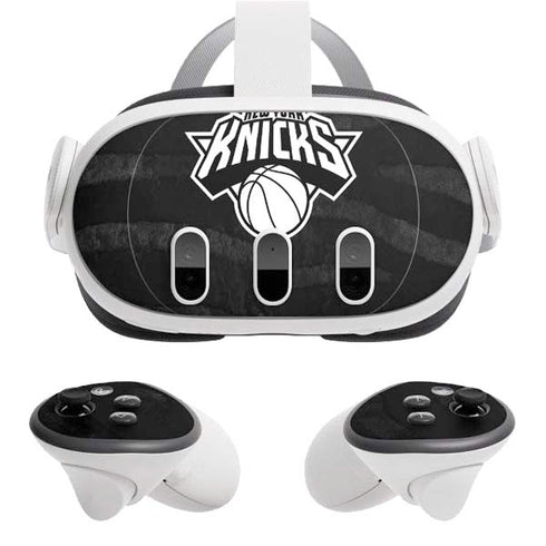NBA New York Knicks Black Animal Print Meta Quest 3 Skin