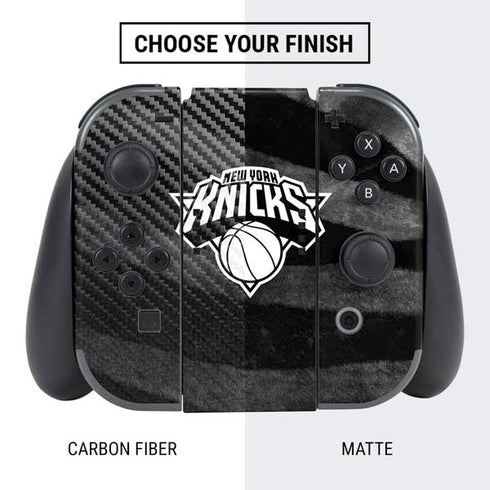 NBA New York Knicks Black Animal Print Nintendo Switch Bundle Skin