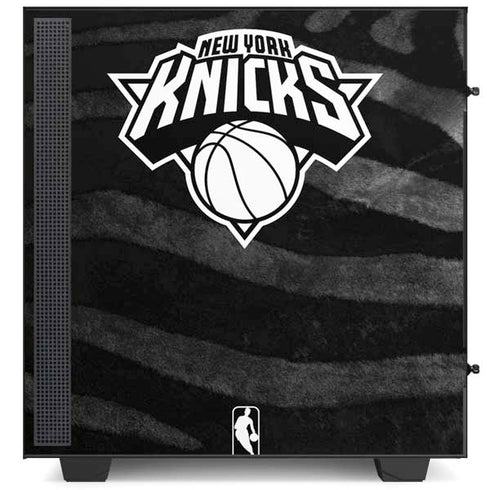 NBA New York Knicks Black Animal Print NZXT H510 Compact ATX Mid-Tower Case Skin