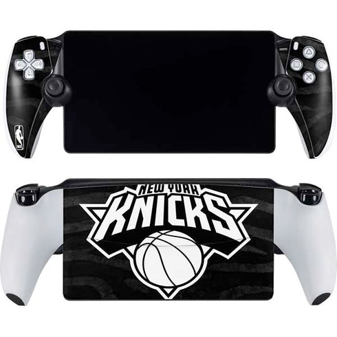 NBA New York Knicks Black Animal Print PlayStation Portal Remote Player Skin