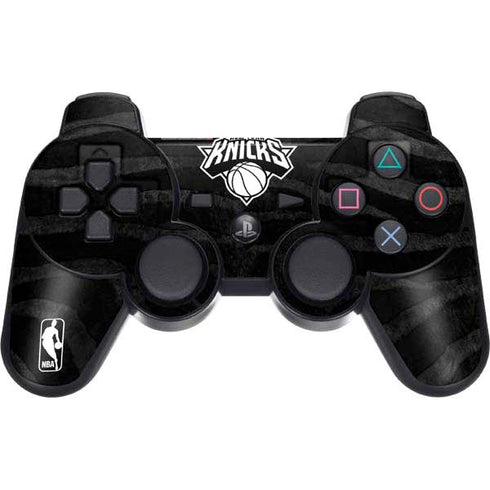NBA New York Knicks Black Animal Print PS3 Dual Shock wireless controller Skin
