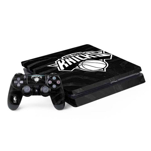 NBA New York Knicks Black Animal Print PS4 Slim Bundle Skin