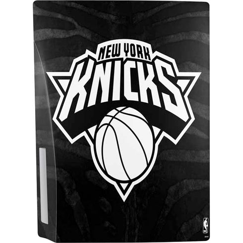 NBA New York Knicks Black Animal Print PS5 Console Skin