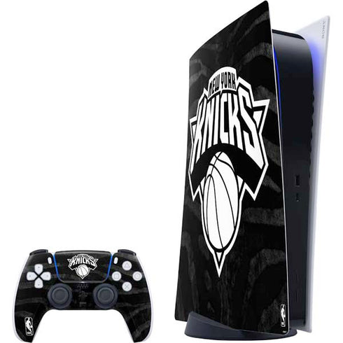NBA New York Knicks Black Animal Print PS5 Digital Edition Bundle Skin