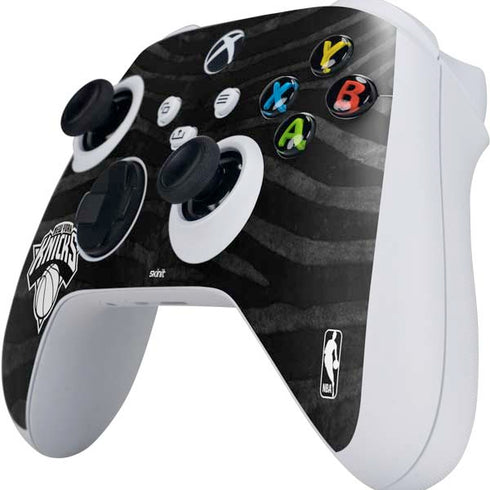 NBA New York Knicks Black Animal Print Xbox Series S Controller Skin