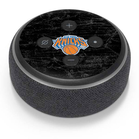 NBA New York Knicks Black Secondary Logo Amazon Echo Dot Skin