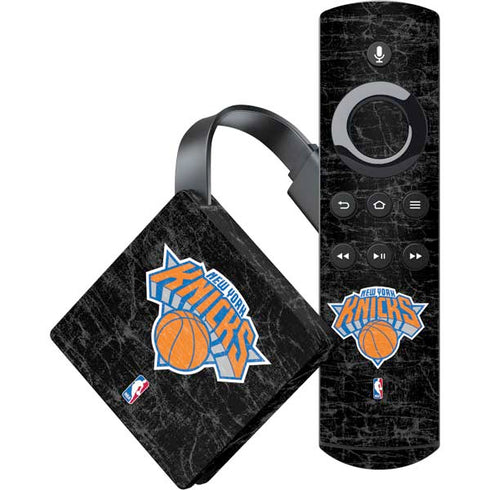 NBA New York Knicks Black Secondary Logo Amazon Fire TV Skin