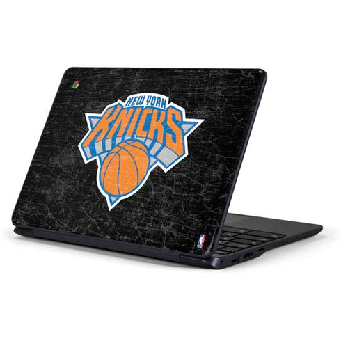 NBA New York Knicks Black Secondary Logo Samsung Chromebook Skin