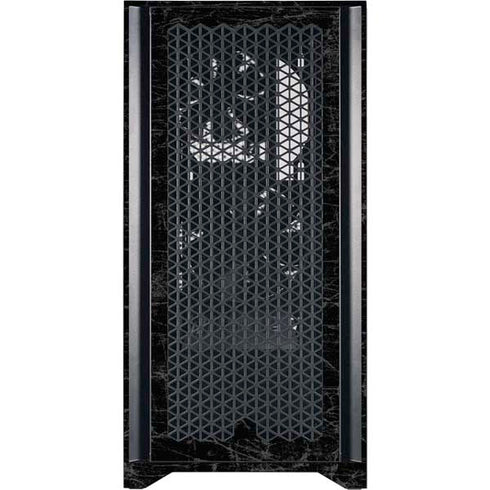 NBA New York Knicks Black Secondary Logo Corsair 4000D Tempered Glass Mid-Tower ATX Case Skin