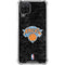 NBA New York Knicks Black Secondary Logo Galaxy A12 Clear Case