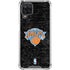 NBA New York Knicks Black Secondary Logo Galaxy A12 Clear Case