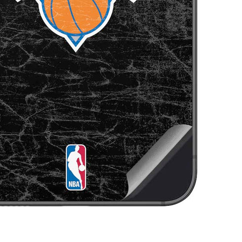 NBA New York Knicks Black Secondary Logo Galaxy A14 5G Skin