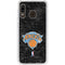 NBA New York Knicks Black Secondary Logo Galaxy A20 Clear Case