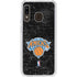 NBA New York Knicks Black Secondary Logo Galaxy A20 Clear Case