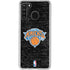 NBA New York Knicks Black Secondary Logo Galaxy A21 Clear Case