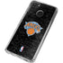 NBA New York Knicks Black Secondary Logo Galaxy A21 Clear Case