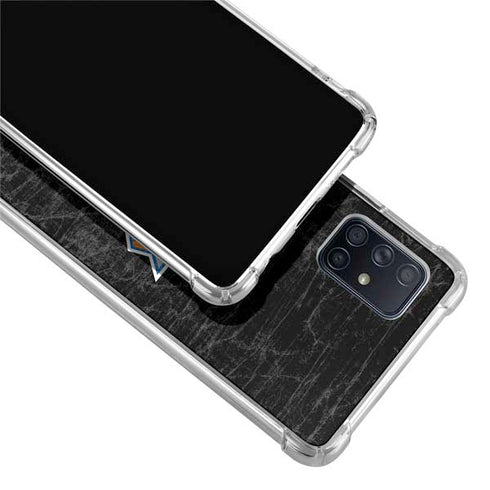 NBA New York Knicks Black Secondary Logo Galaxy A51 5G Clear Case