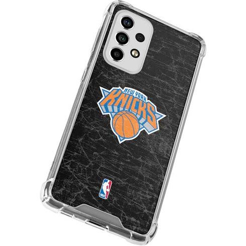 NBA New York Knicks Black Secondary Logo Galaxy A53 5G Clear Case